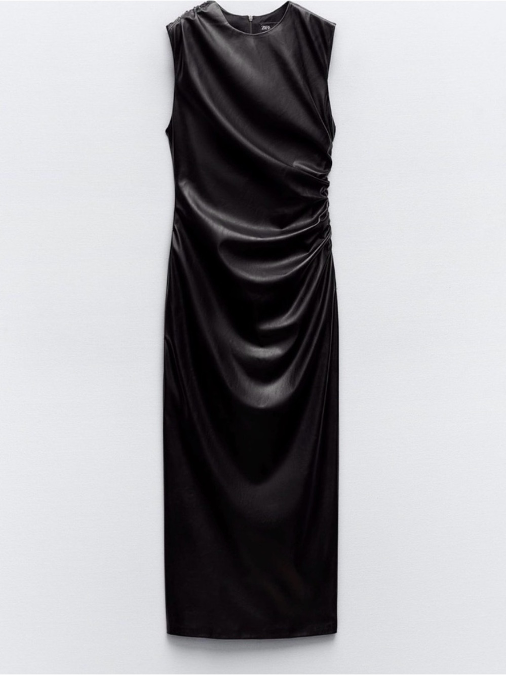 Zara Faux Leather Maxi Dress